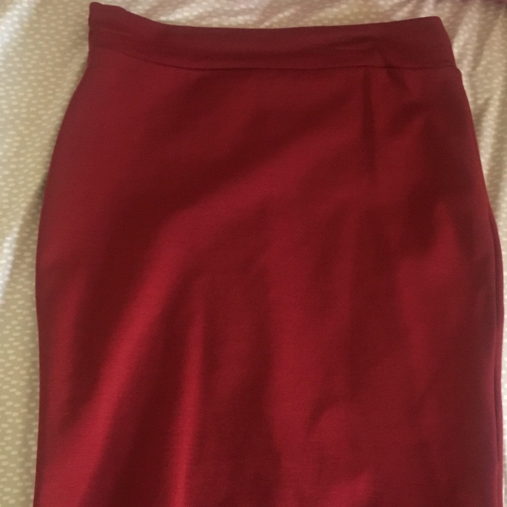 Burgandy skirt